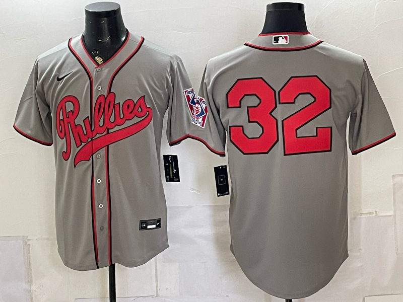 Men 2026 Philadelphia Phillies #32 grey Game Nike MLB Jersey 08040->philadelphia phillies->MLB Jersey